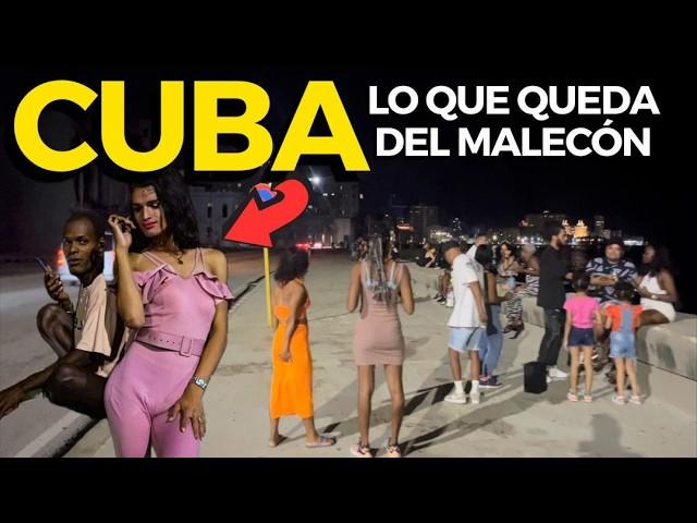 This is the MALECÓN AT NIGHT: NIGHTLIFE in Cuba WITHOUT MONEY