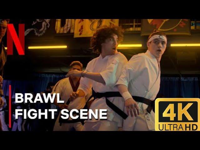 Cobra Kai 6x10 || Dojo Brawl Full Fight 4K *spoilers*