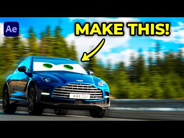 Add Pixar Eyes to Your Car Videos! + Free Animations