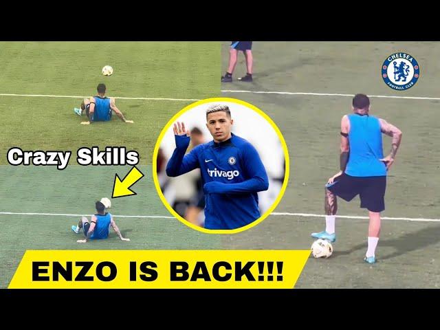 ENZO FERNANDEZ IS BACK WITH FILTHY SKILLSEnzo First Assist | First Preseason Training,Maresca Happy