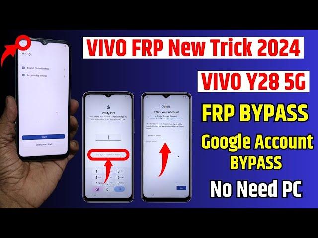 VIVO Frp New Solution 2024 - Vivo Y28 5g Frp Bypass | All Vivo Android 13 / 14 Frp unlock