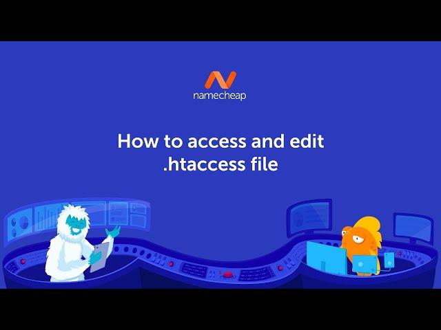 How to access and edit .htaccess file
