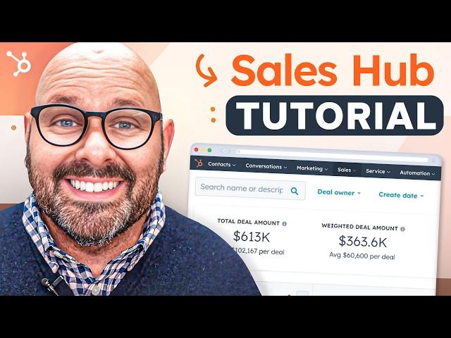 HubSpot Sales Hub Tutorial For Beginners (2024)