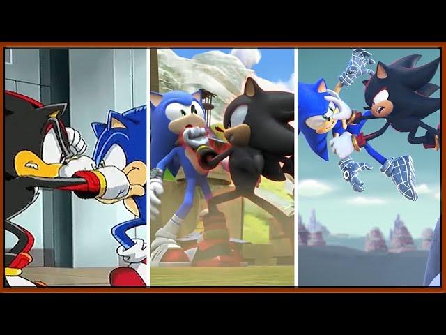 Sonic VS Shadow Battles in TV Series (Sonic X, Boom & Prime)