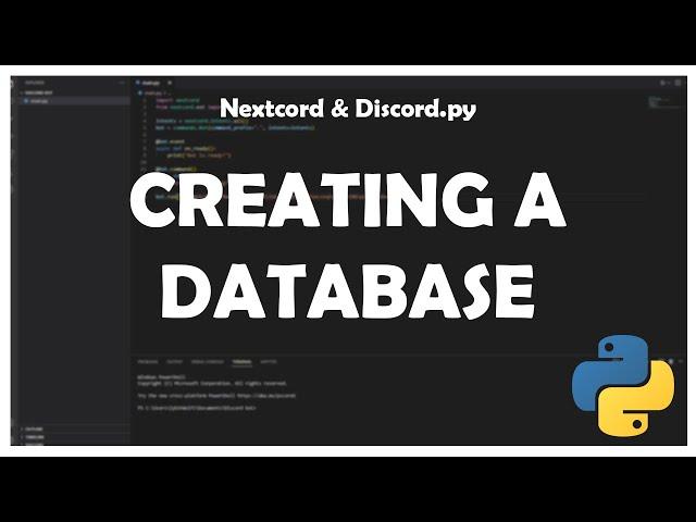 How To Make a Database For a Discord Bot! | Discord.py & Nextcord