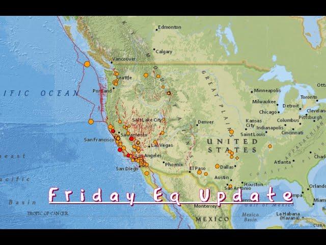 California Earthquake Activity. Eq Activity near Mt. St. Helens. Friday 7/12/2024