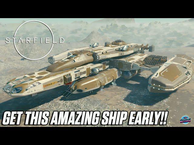 BEST EARLY GAME SHIP IN STARFIELD!  - Get This INSANE Ship For Free!! - Starfield Tips & Tricks!