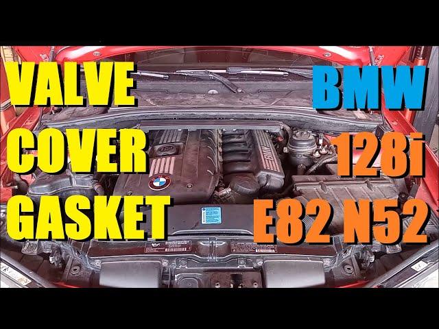 BMW 128i E82 N52 3-liter Valve Cover Gasket With Seals and Spark Plug Tubes DIY