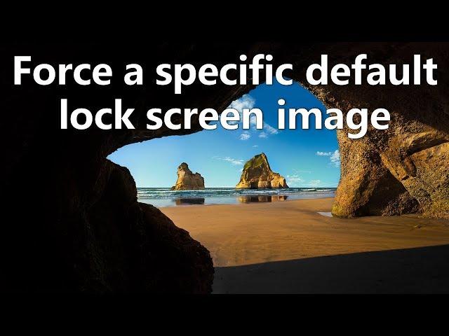 Force a specific default lock screen image