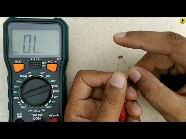 How to test LDR with multimeter