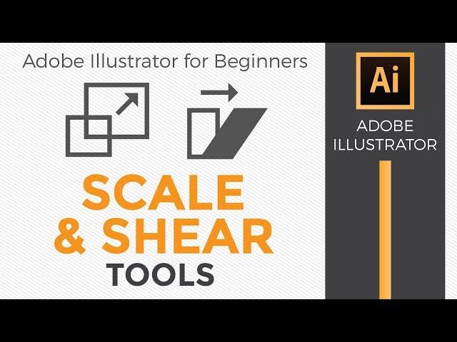 How to use the Scale and Shear Tools in Adobe Illustrator CC