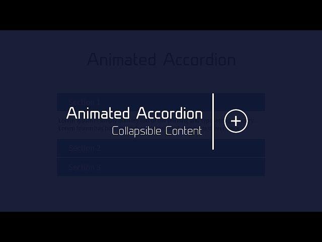 Accordion Using JavaScript And CSS