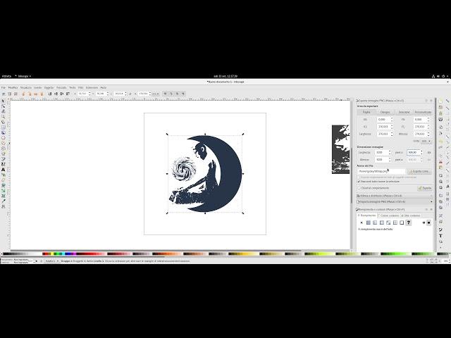 Inkscape - vettorializzare immagine raster