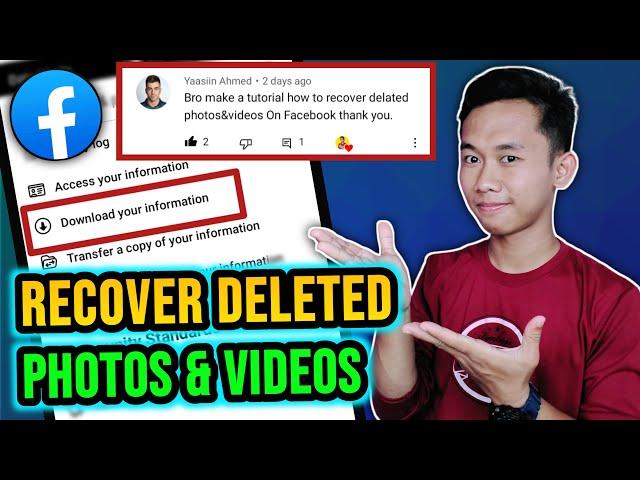 How to recover deleted photos on facebook