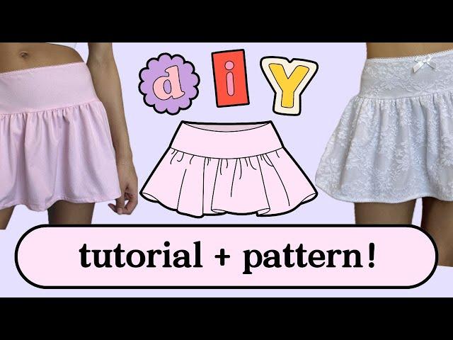 Mini Skirt Sewing Tutorial + PATTERN ~ beginner friendly!