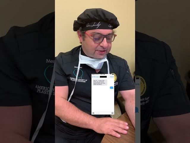 #Shorts Dr Jeneby reads weird text | Plastic surgeon Tik Tok 2021