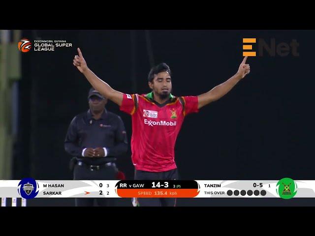 Tanzim Hasan Sends Stumps FLYING! | GSL 2024