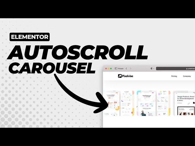 Smooth Infinite Loop Autoscroll Carousel in Elementor | WordPress Tutorial