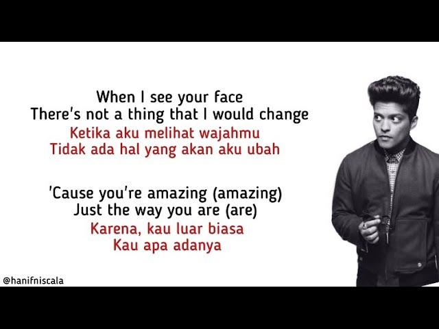 Bruno Mars - Just The Way You Are | Lirik Terjemahan