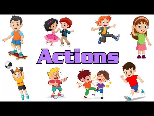 Actions Words in English | Learn Action Verb for Kids | Action Verb | Vocabulary