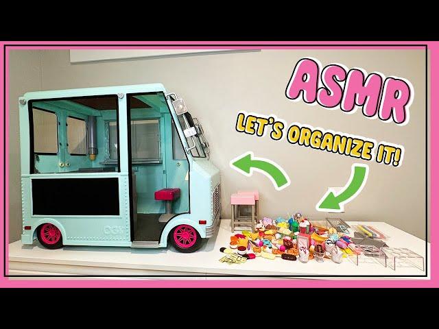  ASMR Organizing My Miniature Ice Cream Truck | Our Generation Sweet Stop  | No Talking