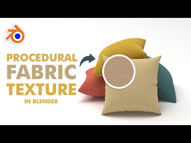 Procedural fabric texture in Blender - blender tutorial #b3d #blendertutorial