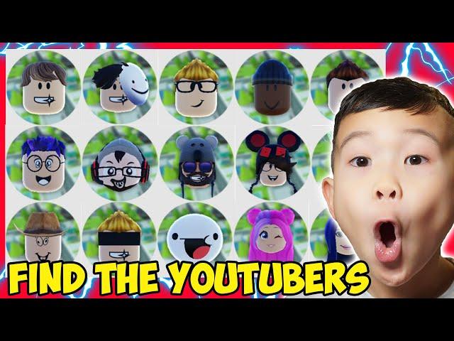 Find The Youtubers On Roblox Can We Find Your Favourite Gamer!