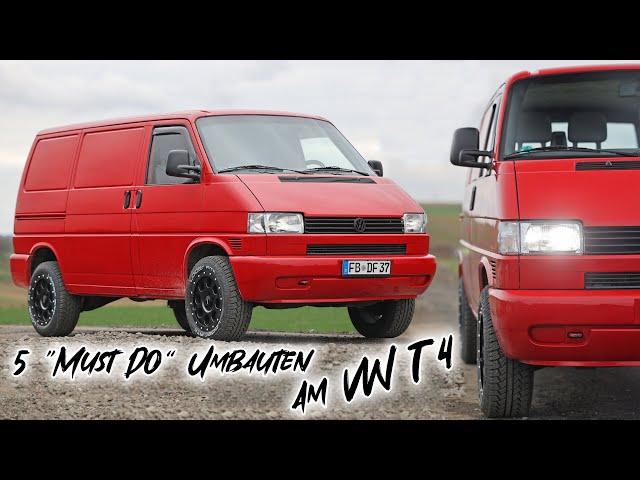 5 "easy" Umbauten die am VW T4 einfach Sinn machen!