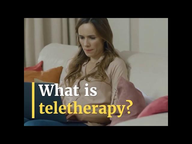 What is teletherapy?