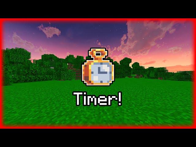 How to Make Timer in Minecraft Java (1.16 - 1.17)