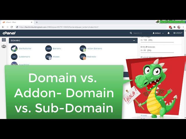 What is Difference Between Domain vs Subdomain vs Addon domain? CPanel Tutorial