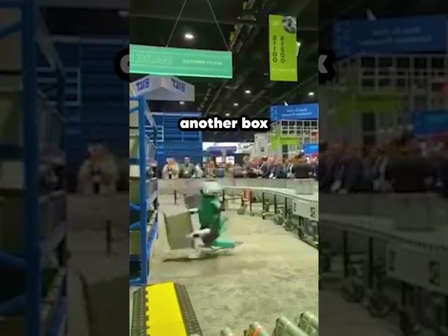 Warehouse robot collapses after 10 hour shift   