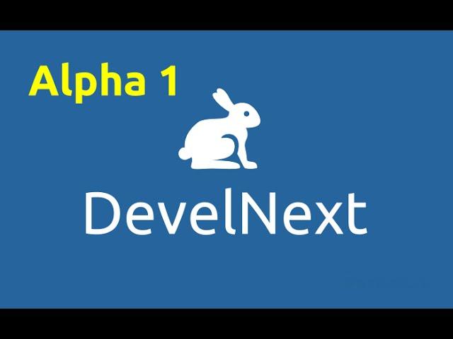 DevelNext Обзоры. Первая альфа, с аккаунтами, новыми иконками