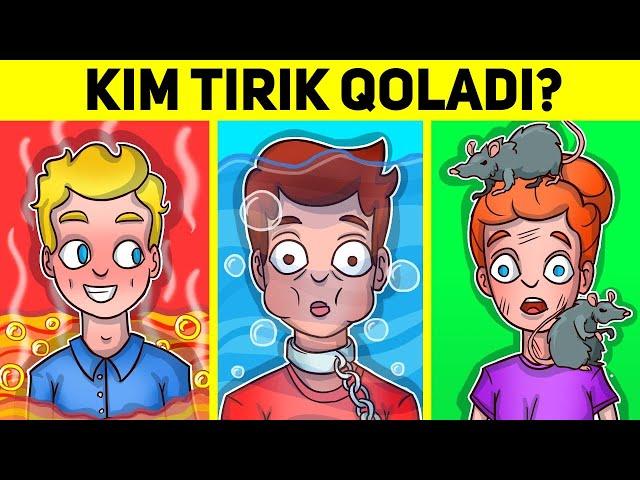 KIM TIRIK QOLADI? MANTIQIY SAVOLLAR VA YANGI EMOJILAR TO'PLAMI