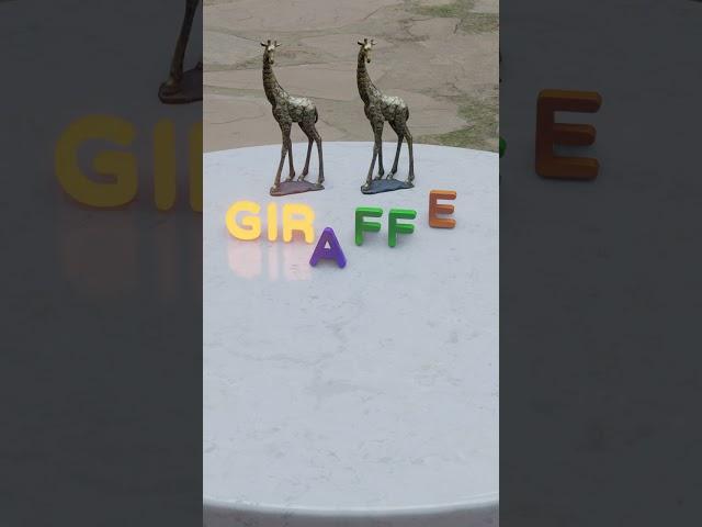 Giraffe - Table ABC - Kids ABC Learning  - Spelling Lessons