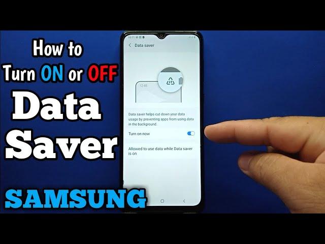 How to Turn ON or OFF Data Saver on Samsung Galaxy A02