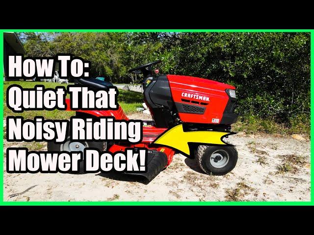 How to Quiet Your Noisy Riding Lawnmower Deck