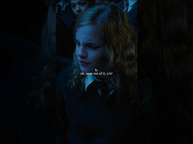 #pov : snap out of it! || jealousy, jealousy || y/n x hermione