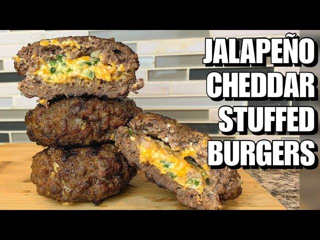 Jalapeño Cheddar Stuffed Burgers on the Grill | Keto Friendly! | Incredibly Delicious!