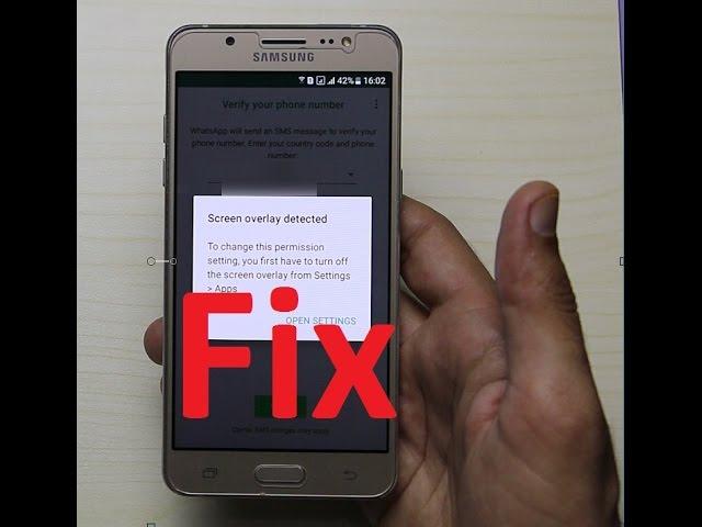 Easy Way Fix Turn Off Screen Overlay Detected Any Android Devices 2017