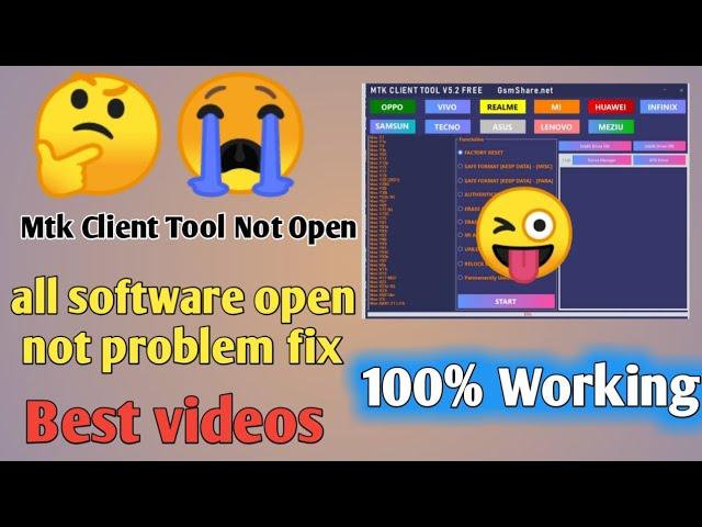 Mtk Client Tool Not Open All Windows Problem Fix 100%Working