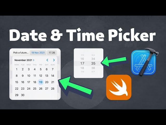 How to create a Date & Time Picker in Xcode (SwiftUI / iOS)