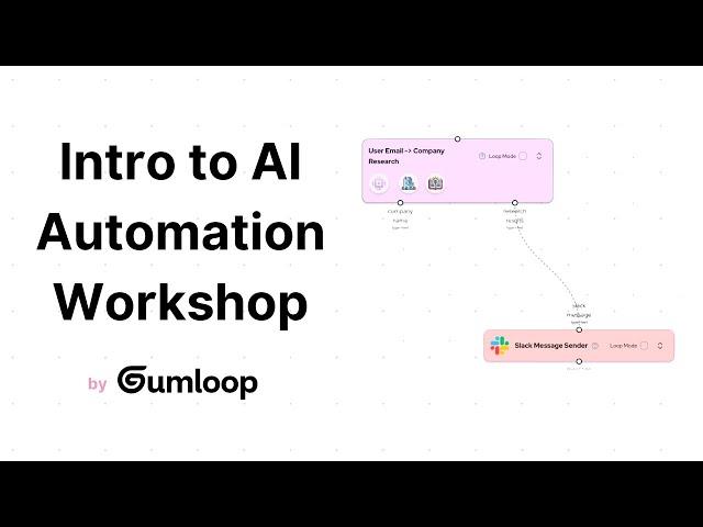 AI Automation/Gumloop Live Workshop #1