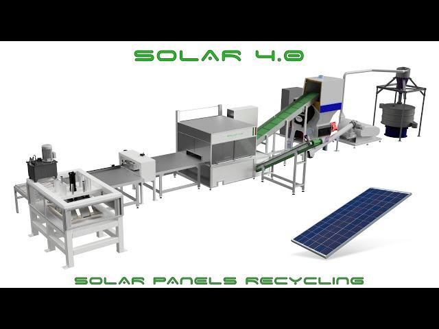 SOLAR 4.0 - Solar panels recycling line