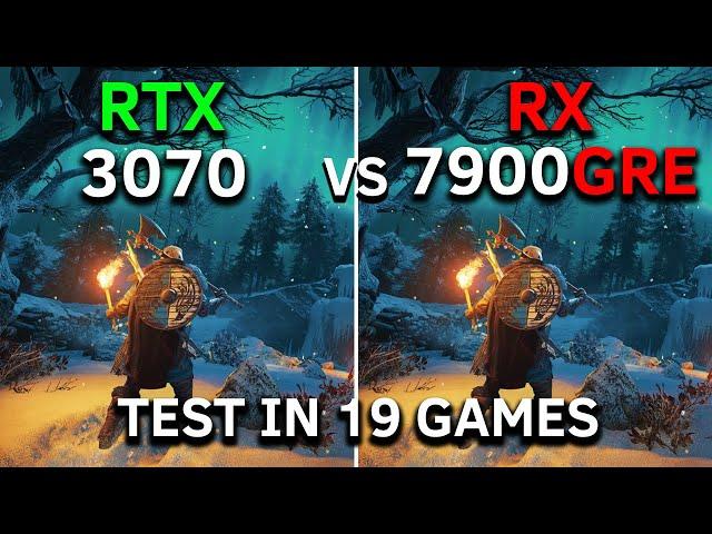 RTX 3070 vs RX 7900 GRE | Test In 19 Games at 1440p | 2024