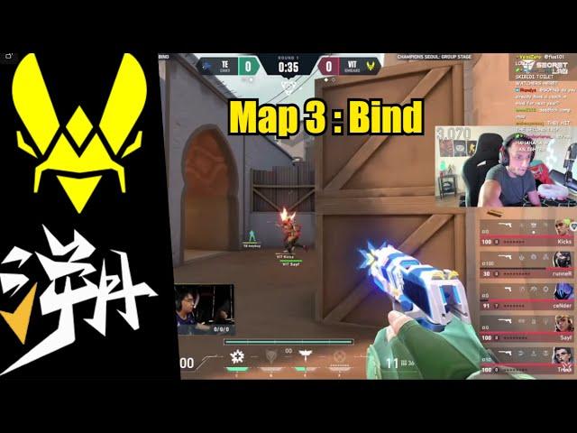 FNS reacts to VIT vs TE | Map 3 | Valorant Champions 2024 |