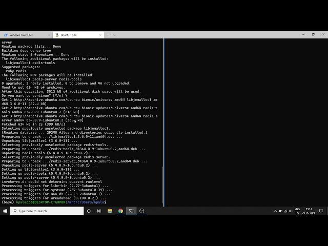 Installing Redis (server + cli) on WSL (Ubuntu 18.04)