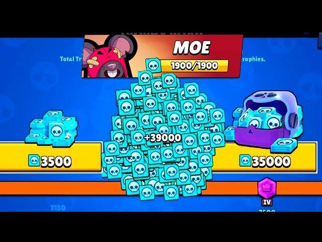 WOW!! MOE IS HERE!!LEGENDARY GIFTS!! 10,000 TROPHY ROAD!! BRAWL STARS UPDATE!!