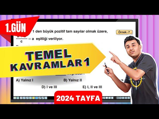 TEMEL KAVRAMLAR 1 | 1. GÜN  #40GündeTYTmatematikkampı