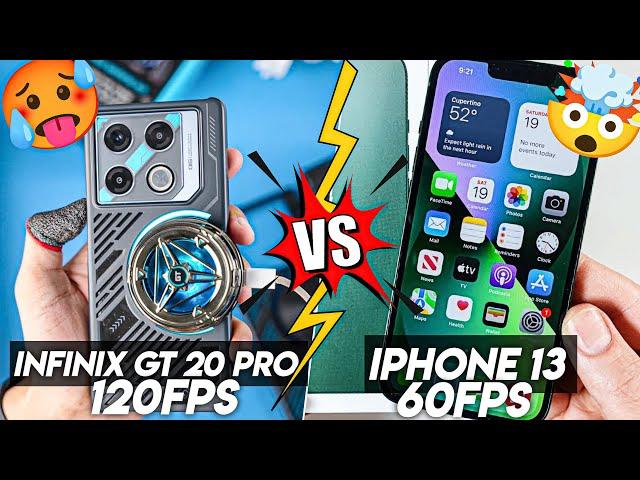 INFINIX GT 20 PRO 5G VS IPHONE 13 COMPARISON• 120FPS VS 60FPS• iOS VS ANDROID• GAMING REVIEW 